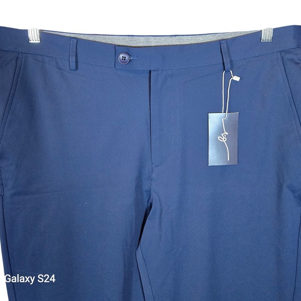 Boston Scott Golf Apparel Mens Tech Pants 40 33 Navy Blue Casual‎ Great Golf